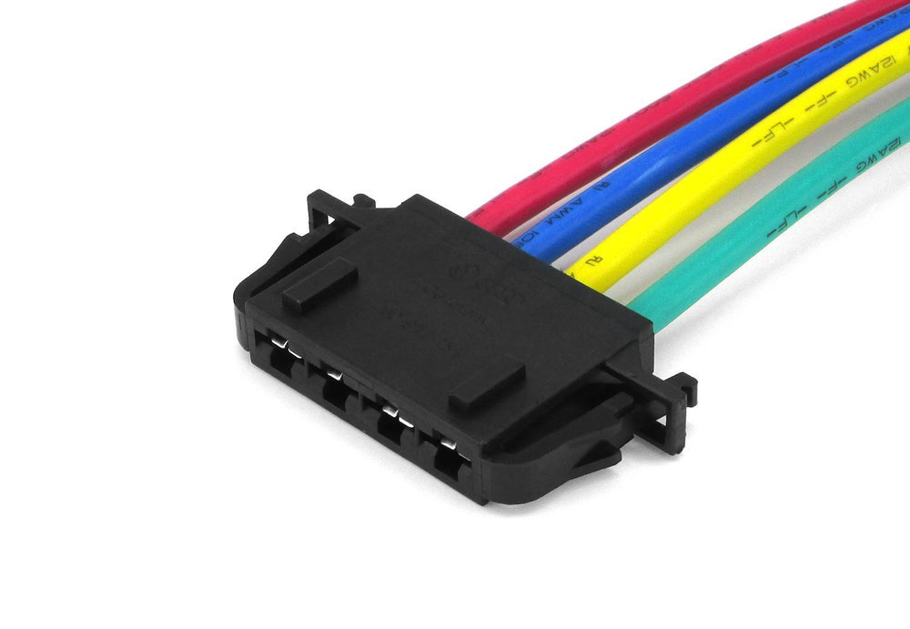 Разъем 1J0972754 (4pin) 4 контакта дополнительного резистора отопителя для Audi, Seat, Skoda, Volkswagen.