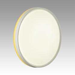 7709/DL COLOR SN 154 Светильник пластик/белый/желтый LED 48Вт 4000К D420 IP43 KEZO YELLOW