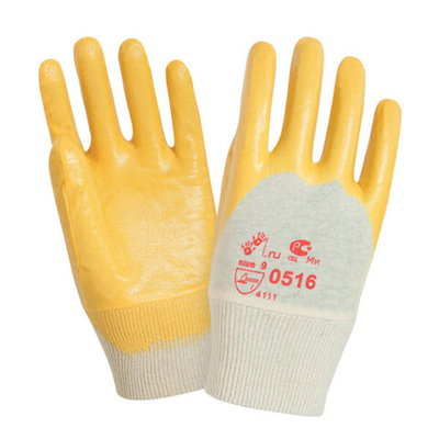 Перчатки с лёгким нитриловым покрытием, резинка 0516