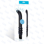 Черный вибромассажер G-Spot из стекла, 19 см