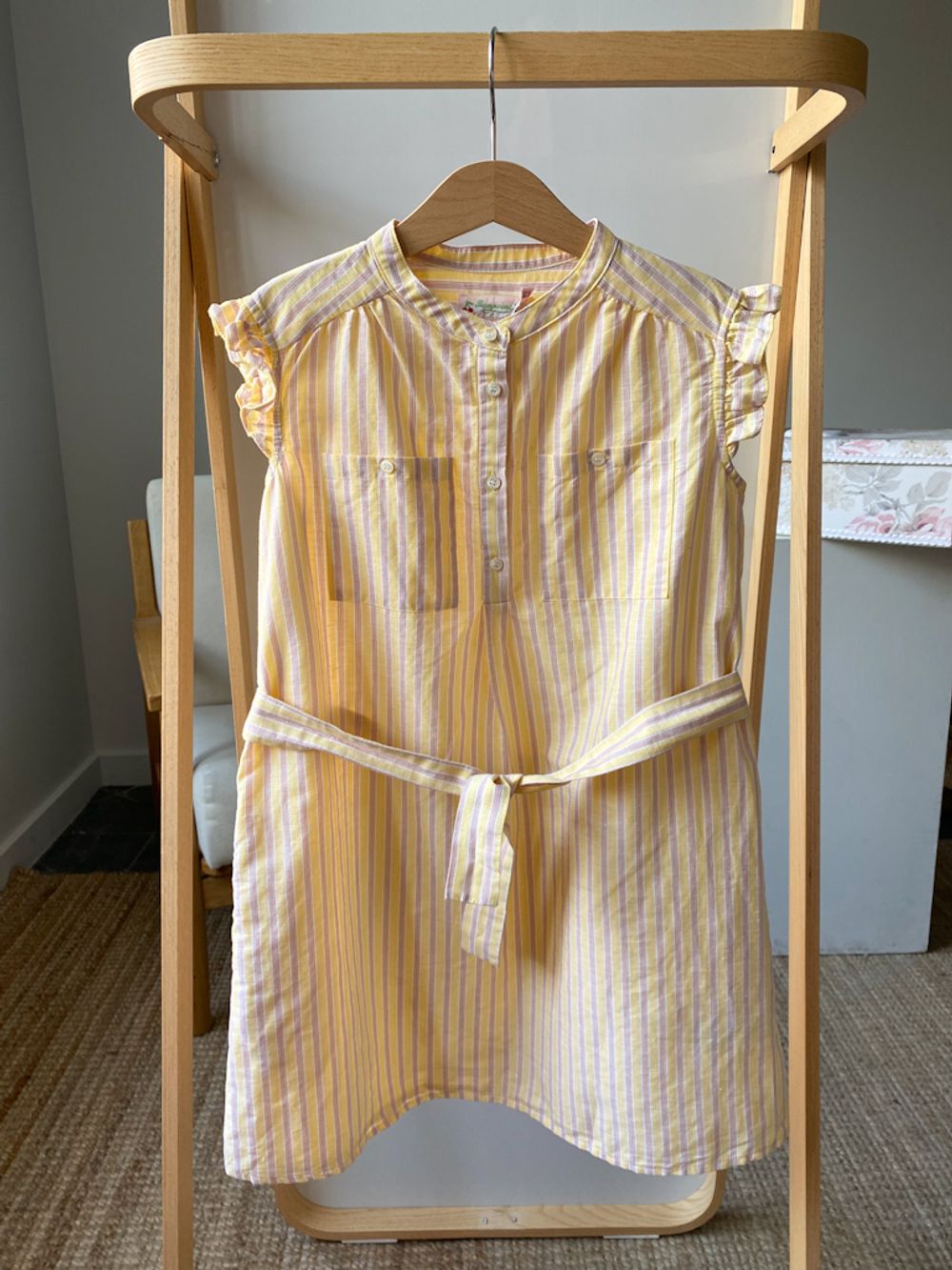 Новое льняное платье Bonpoint, 128