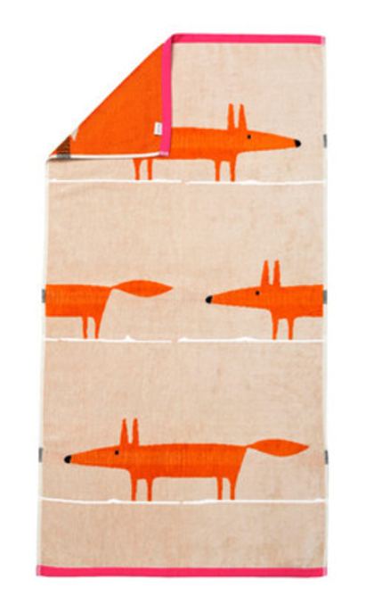 Полотенце MR FOX SABLE одна сторона Blanc des Vosges 50x90 Оранжевый / Песочный