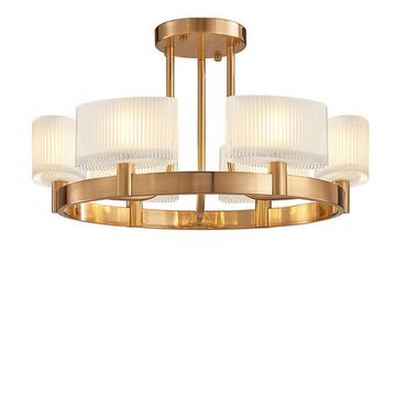 Потолочная люстра на штанге 6*G9 4336/PL gold золото JESSICA Newport