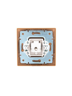 Розетка компьютерная 1-м СП Mira RJ45 зол. метал. LEZARD 701-1313-139