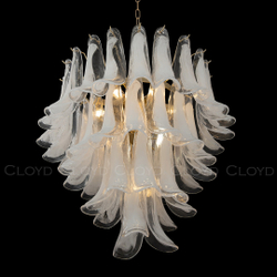 Люстра Cloyd AZORES-B C10 / Ø65 см - латунь светл. - бело-прозрачн.стекло (арт.11652)