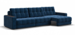 Диван Босс Гранд Велюр Монолит синий