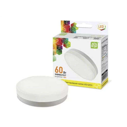 Лампа светодиодная LED-GX53-standart 6Вт 220В 3000К РАСПРОДАЖА