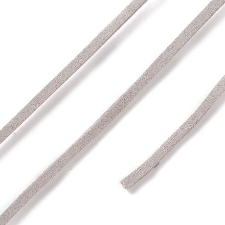 Шнур из искусственной замши 2,5мм, серый (1 м)