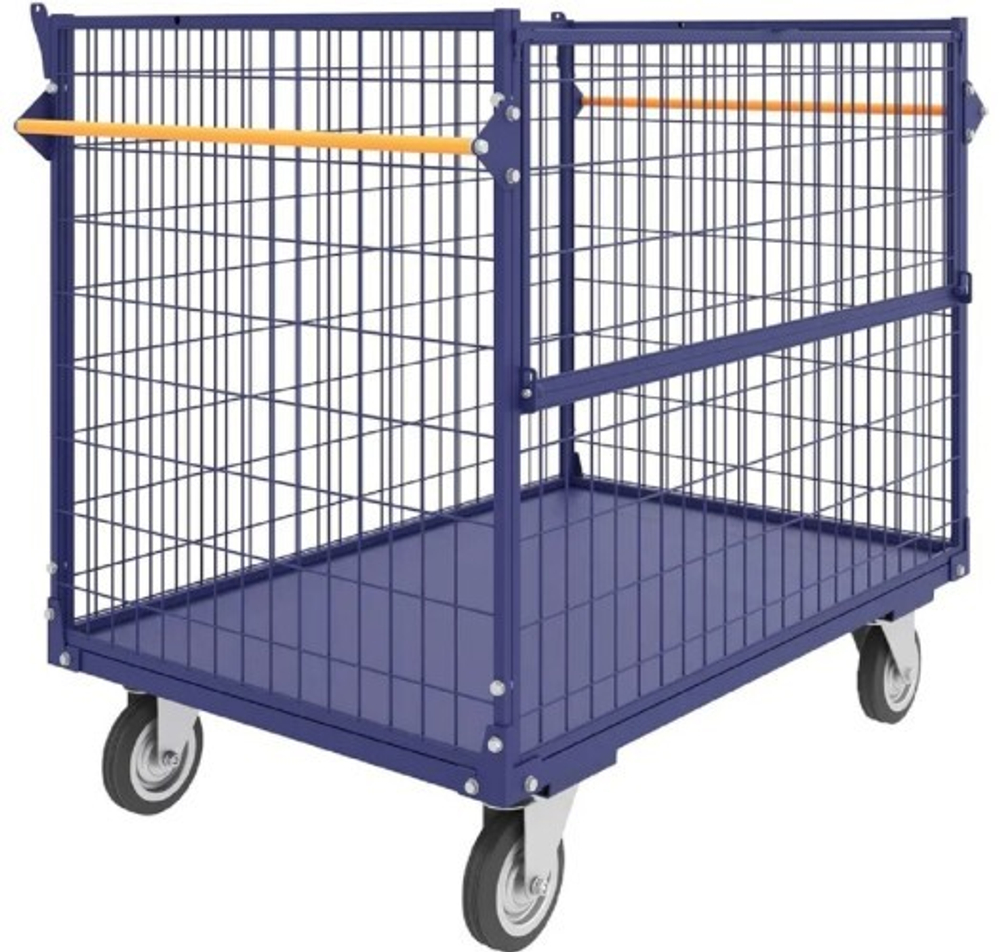 Контейнер сетчатый без крышки Rusklad КСМ-6 800х1200х920 мм, колеса 200 мм