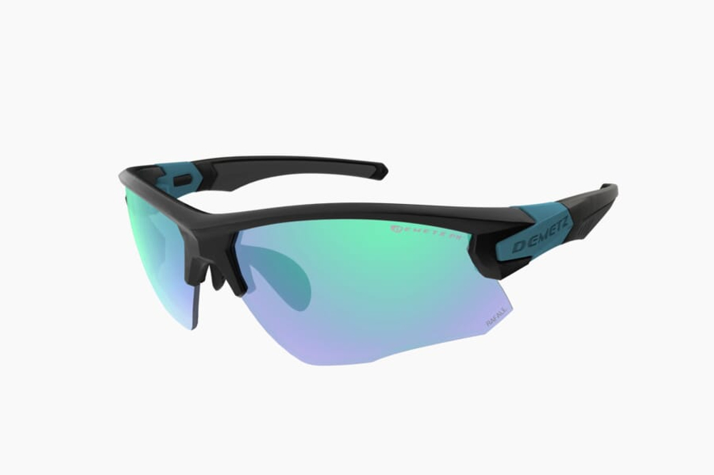 Спортивные очки Demetz Pulsa 2 / Mat Black / Green Mat Purple Photochromic With Green Mirror Cat.3