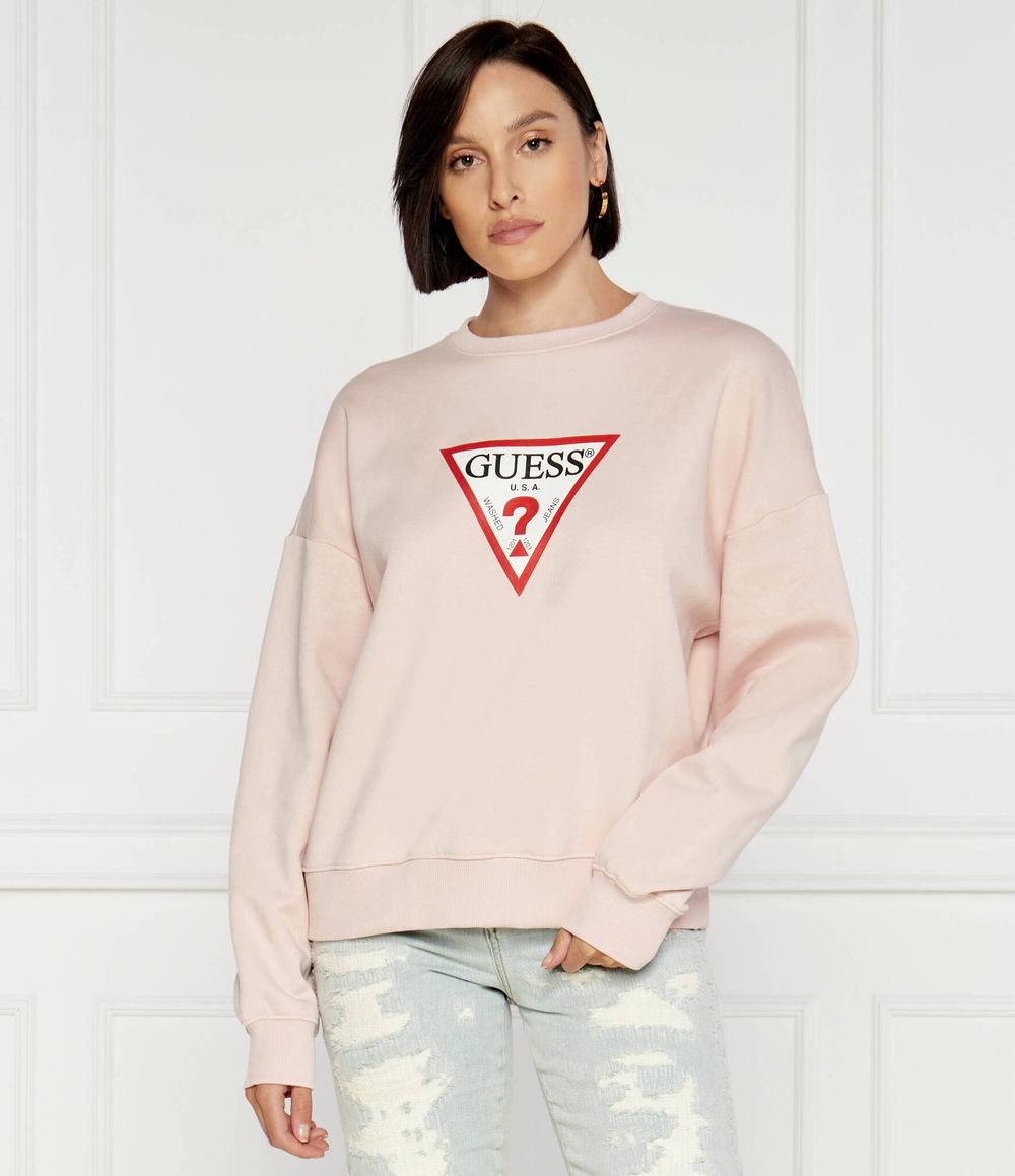 Худи Guess Jeans - пудро-розовый(W4YQ00 KC811)