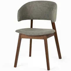 Стул Lolly, орех, серая обивка