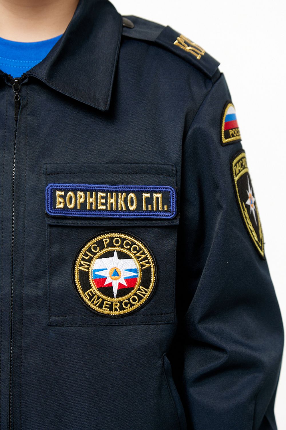 Костюм для кадетов МЧС (на спине вышивка "МЧС РОССИИ"), ткань Грета