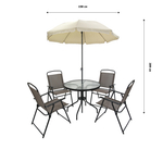 Набор мебели Ялта складной со спинкой арт.WR2119 светло-коричневый,  "Garden story"