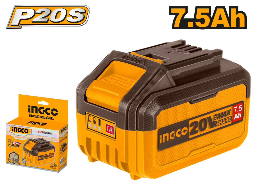 Аккумуляторная батарея Li-ion 7.5 Ач INGCO FBLI2075 INDUSTRIAL