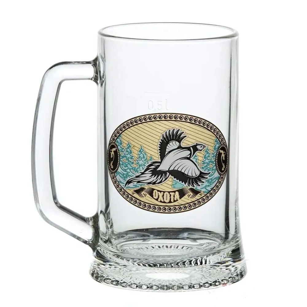 Кружка пивная 500мл «Ладья» на охоте 02с1008-54