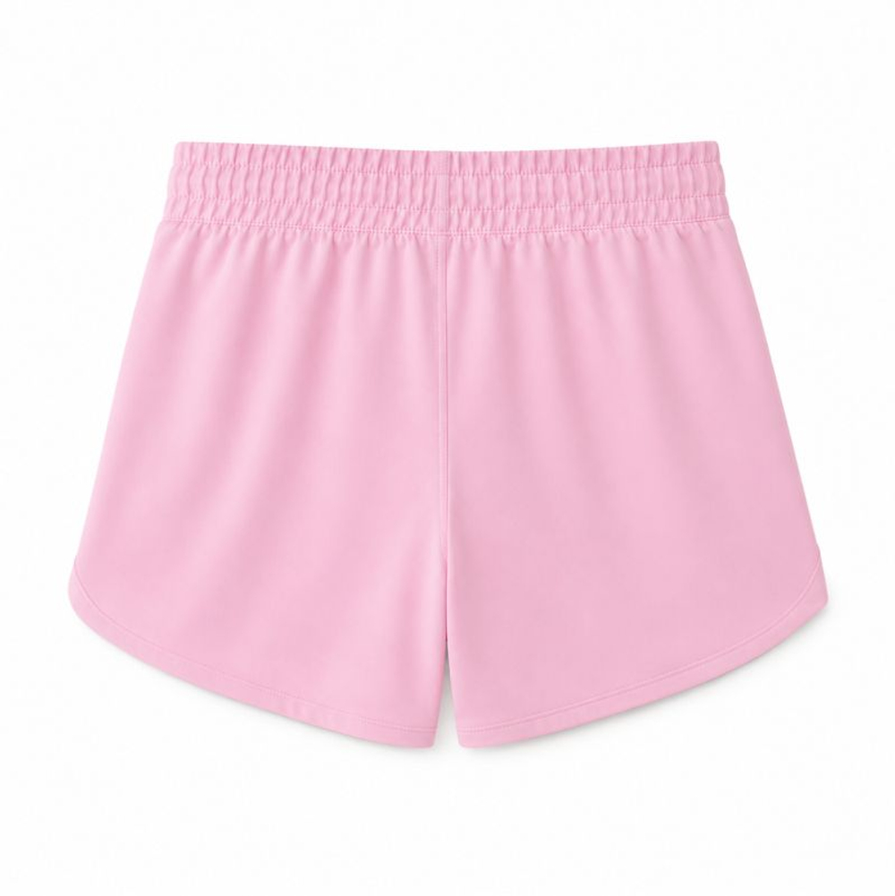 Шорты для девочки теннисные Nike Kids Dri-Fit One High-Waisted Woven Training - med soft/white