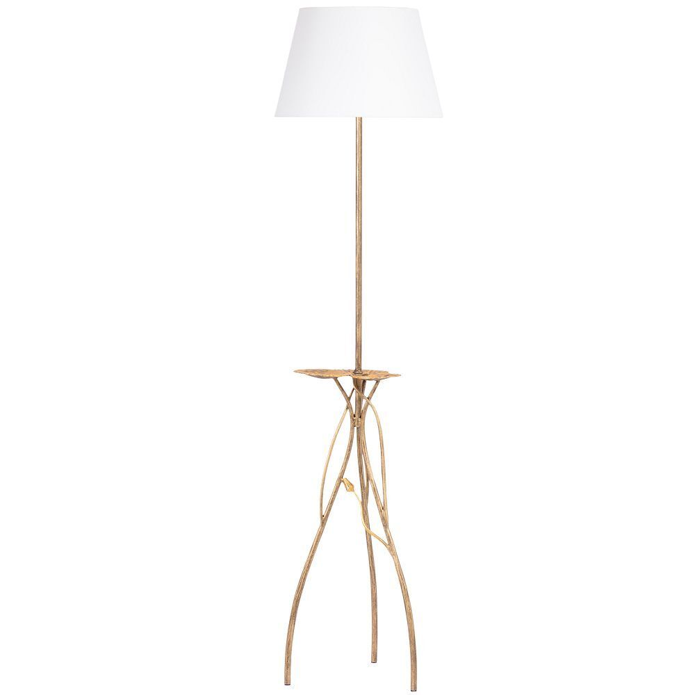 Светильник напольный торшер Нимфея с абажуром Сити-2 Белый