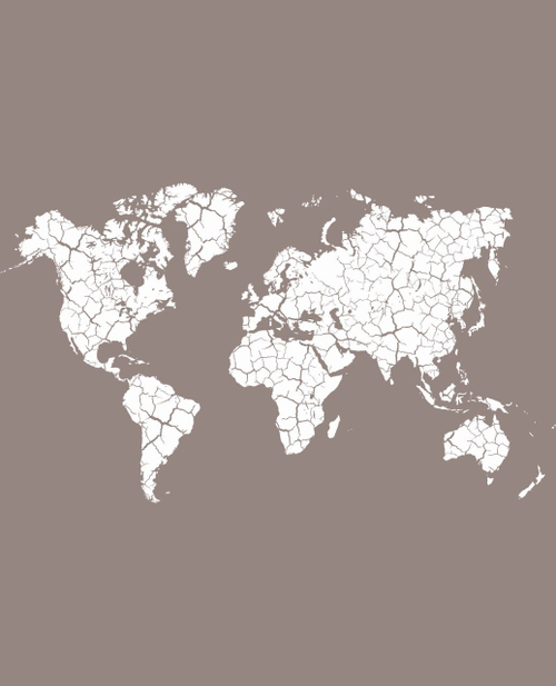 Географические карты №48 Фотообои и Фрески ручной работы