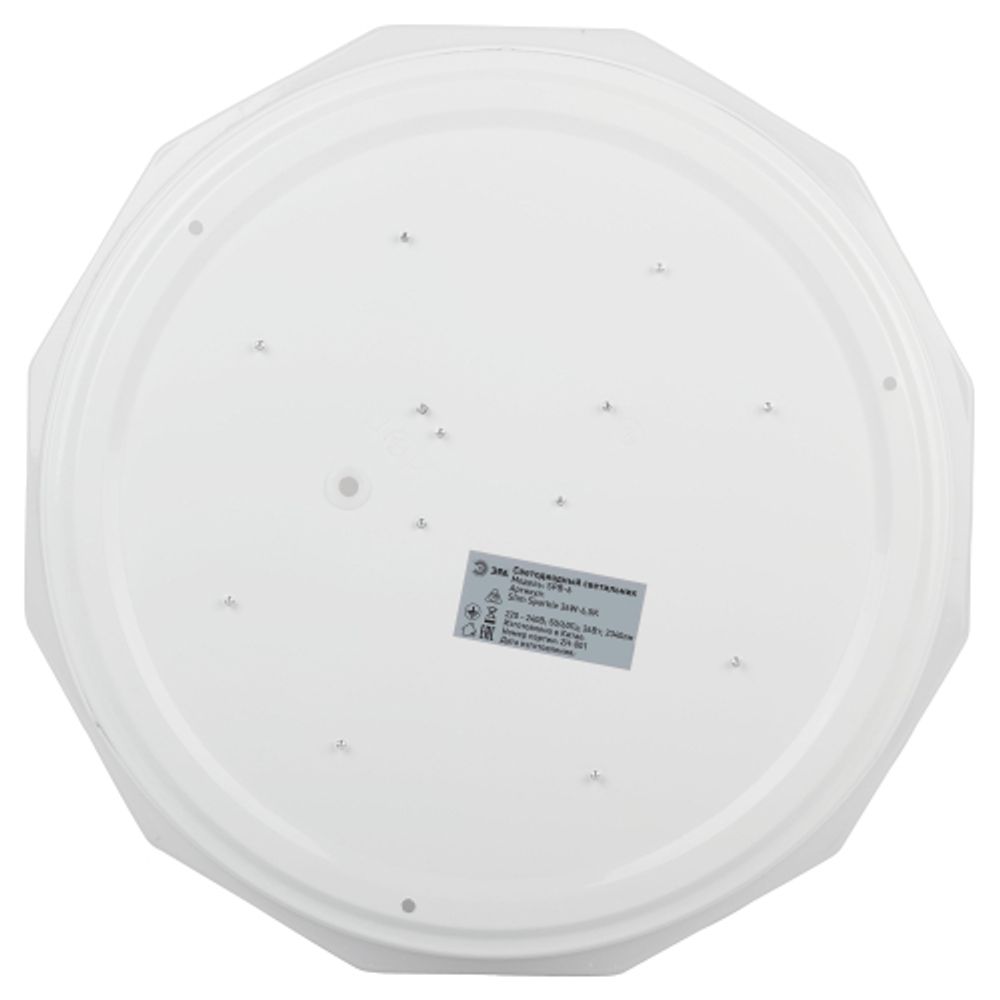 Светильник потолочный светодиодный ЭРА Классик без ДУ SPB-6 Slim Sparkle 36W-6,5K 6500K