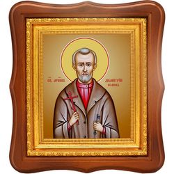 Димитрий Волков святой мученик. Икона на холсте.