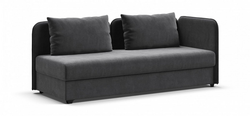 Тахта Ирис Велюр Монолит серый