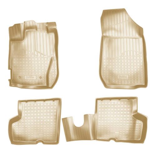 Ковры в салон Norplast/Unidec для Renault Kaptur (2016-)Полиуретан,Бежевый, арт.NPA11-C69-240-B