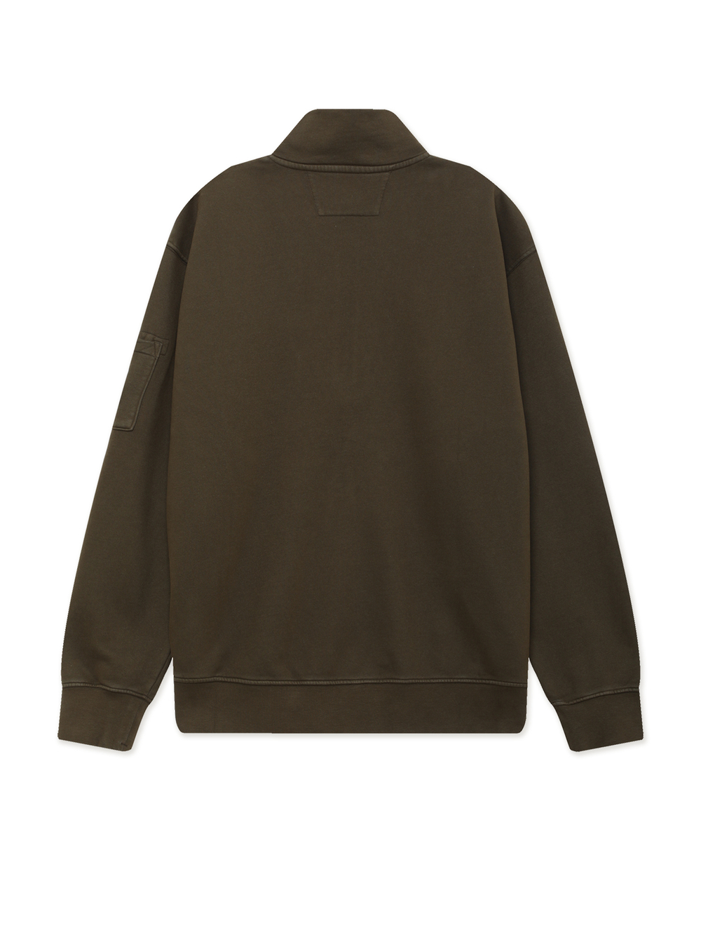 Толстовка На Молнии (Half-zip) Sweatshirts Polo Collar In Brushed Emerized Diagonal Fleece