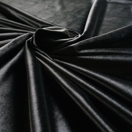 Бархат матовый черный оптом. Ш-300 см. Арт. 777-00