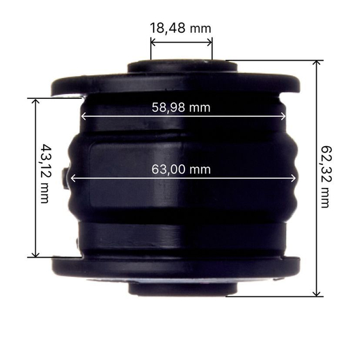 Сайлентблок переднего нижнего рычага, задний Avantech ASB0327