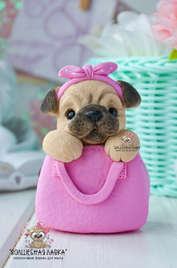 Силиконовая форма Собачка Молли