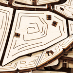 Механическая Черепаха от Eco Wood Art (EWA) - Деревянный конструктор, сборная модель, 3D пазл