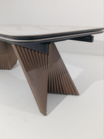 Стол М-City DISAUR Манхэттен 200 Светлый Беж ( Drac Cold Xlim), керамика, Орех Карни Натуральный