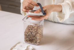 Набор больших контейнеров для сыпучих продуктов 3шт Wo Home Click