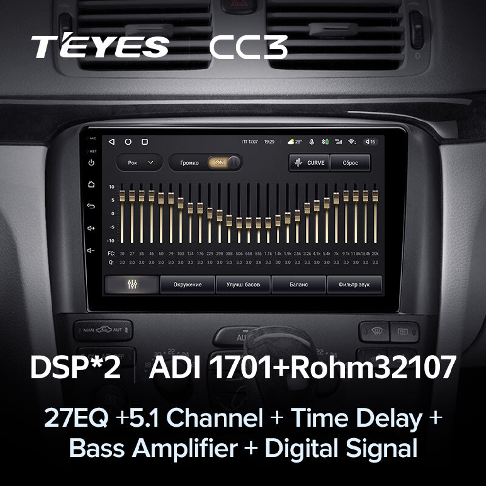 Teyes CC3 9"для Volvo S80 1998-2006