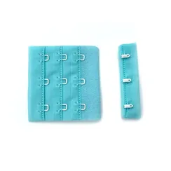 Застежка с крючками ментол 3 ряда, 57*55 мм