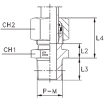 Штуцер FC DS08 NPT 1/4" B4 (в сборе)