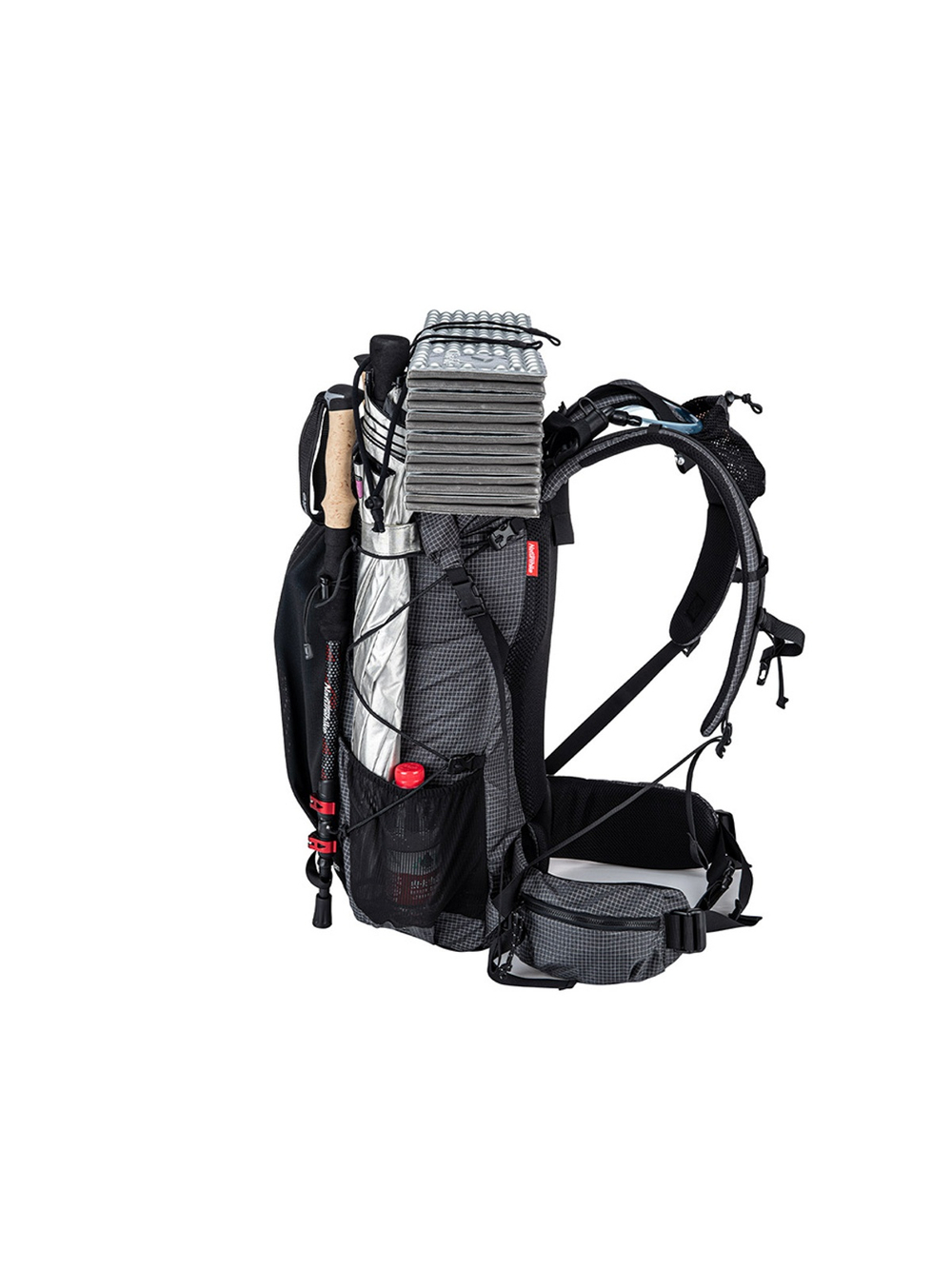 Рюкзак Naturehike Rock Series NH19BP095 60-65 л с рамой, dyneema,  черный, 6927595761649