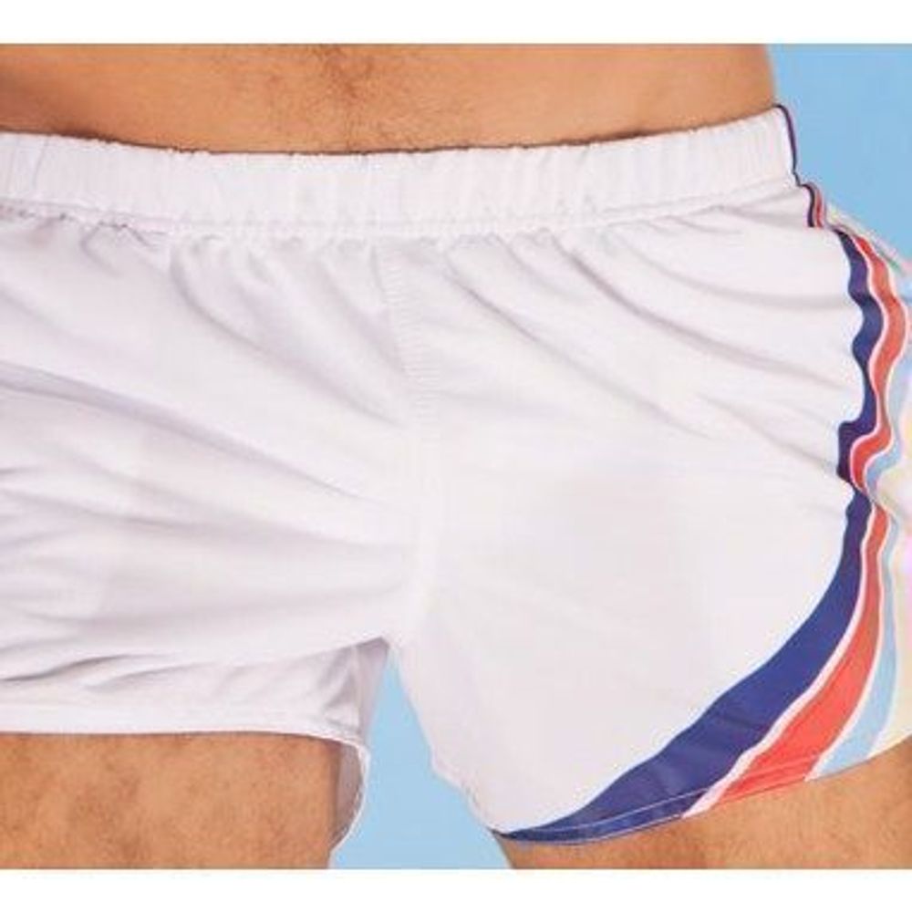 Мужские шорты спортивные белые Aussiebum Score Shorts White