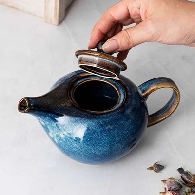 Крышка для чайника «Ирис» (диаметр 5,6 см) (Цвет: синий)