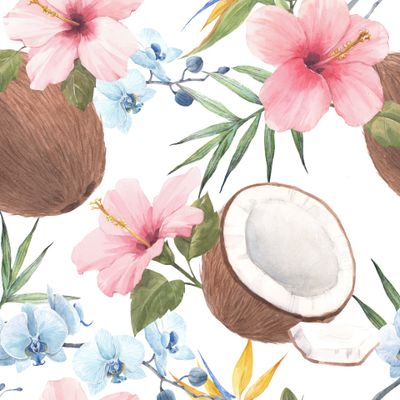 Гибискус и кокос