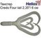 Твистер Helios Credo Four tail 2,35&quot;/6,0 см White 10шт. (HS-20-001)