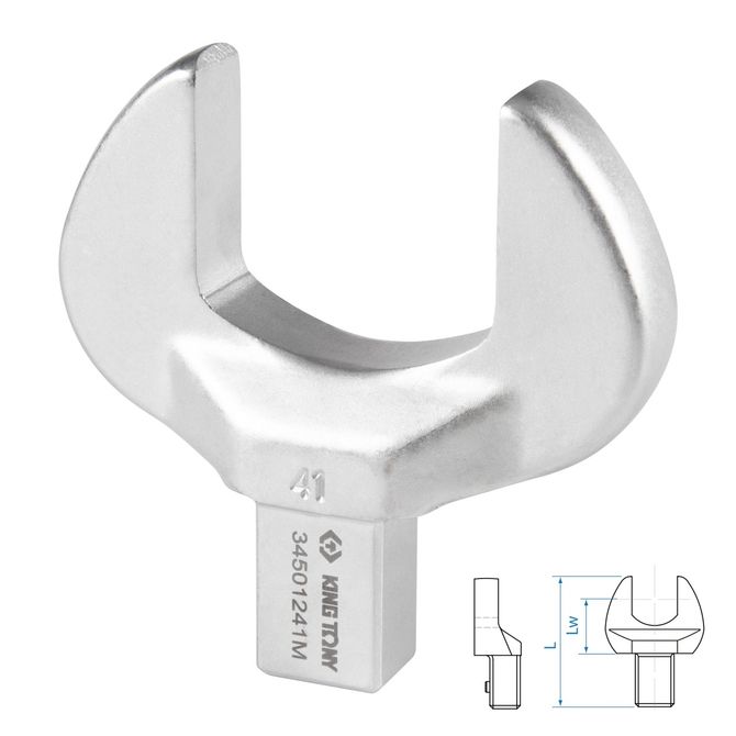 KING TONY (34501241M) Насадка рожковая серии "FIT", 41 мм, 14х18 мм