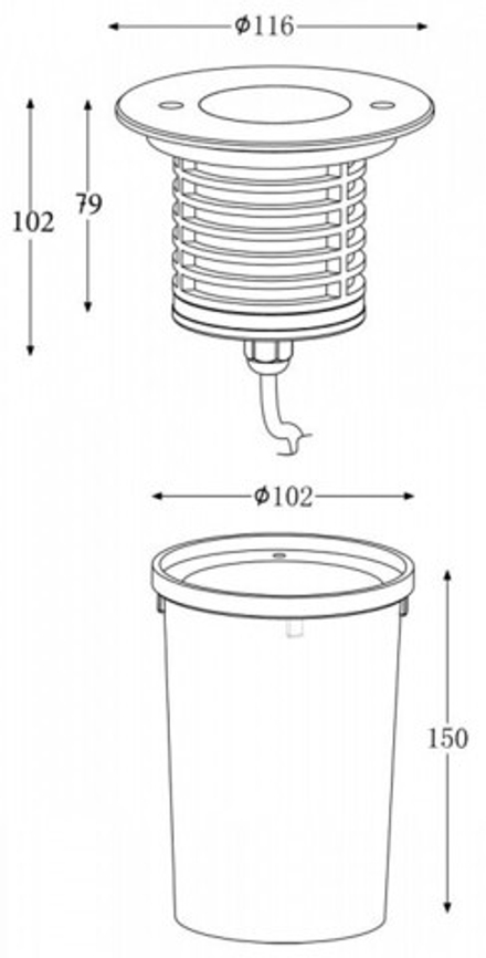 Встраиваемый в дорогу светильник Deko-Light Tall COB I WW 730211