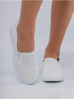 Мокасины летние с перфорацией