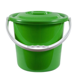 Ведро 12 л Дачное с крышкой (цветное) пищевое