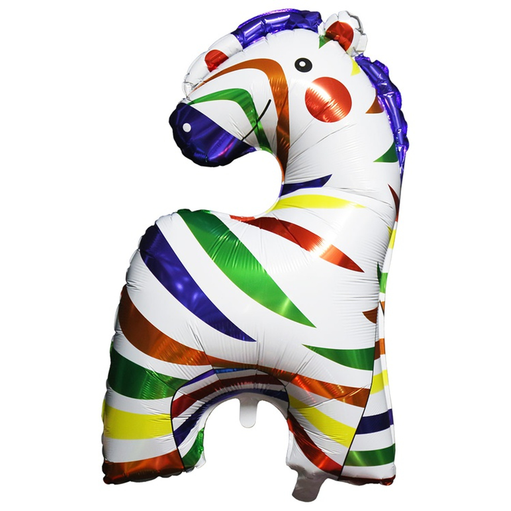 Шар Фольгированный Зебра разноцветная (Ассорти)