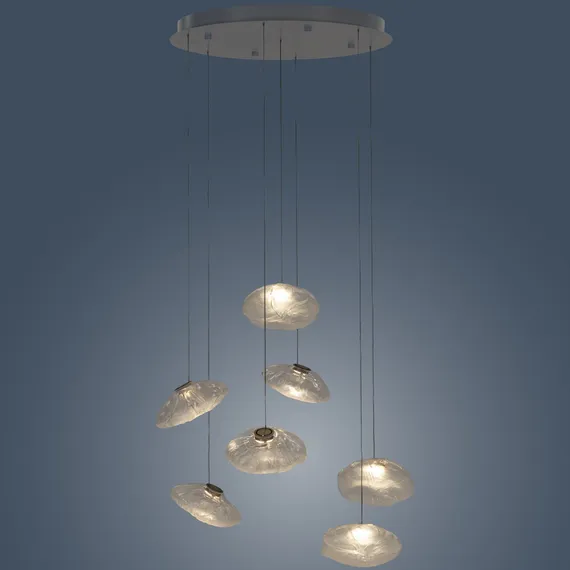 Подвесной светильник Cloud Ø90 см, прозрачный, белый