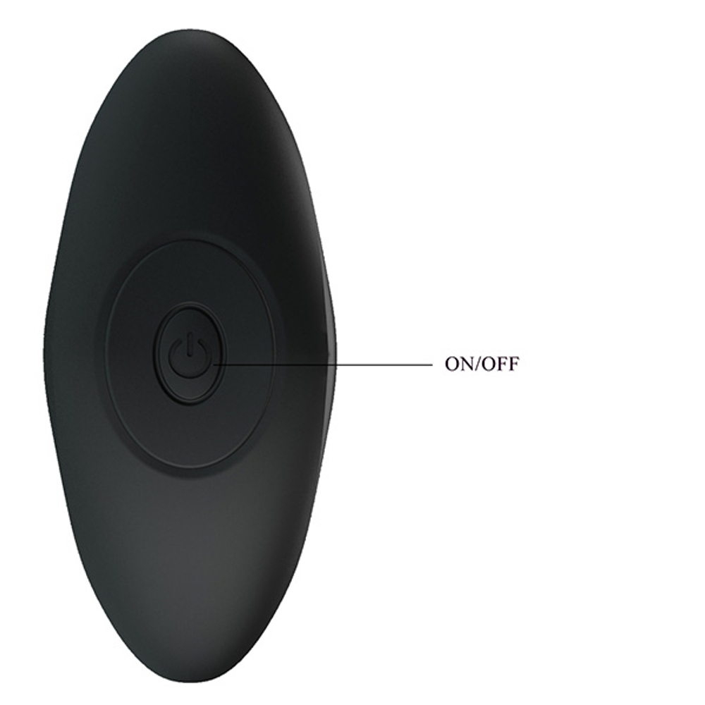 Черная анальная вибропробка 10,4см Pretty Love Anal Plug Massager BI-040067