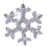 Украшение фольгированное «Снежинка» 30 см, серебро